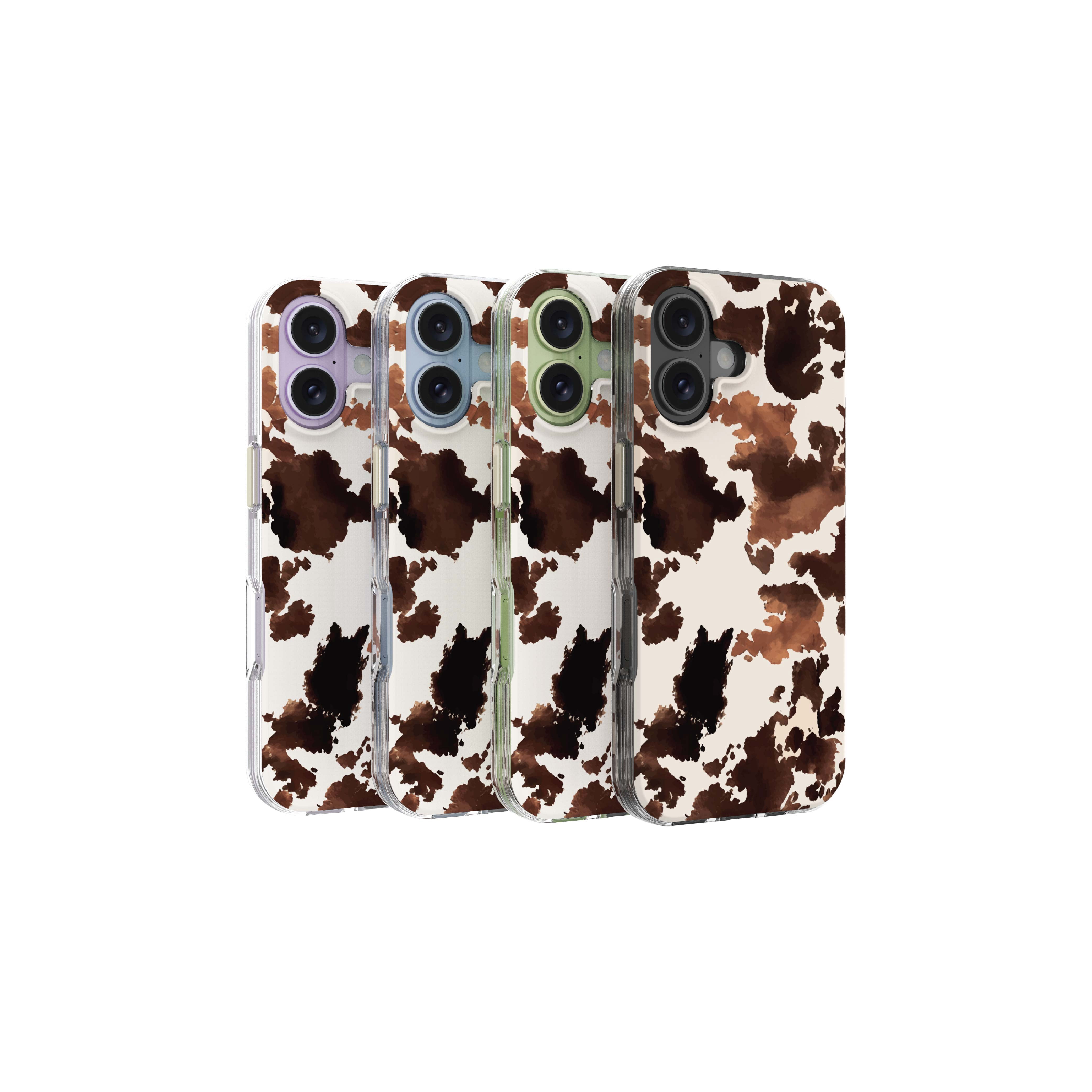 onn Phone Case for iPhone 17, MagSafe Compatible - Cow Print