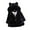 Black, variant on Godderr Baby Toddler Girls Ears Hoodie Jacket,Kids Girls Fall Winter Cotton Cardigan Jacket,Long Sleeve Zipper Coats with Hooded for 9M-8Y