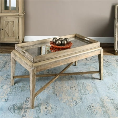 48 Weathered Gray Washed Poplar Rectangular Coffee Table W 48 Weathered Gray Washed Poplar Rectangular Coffee Table W Oversized Tray
