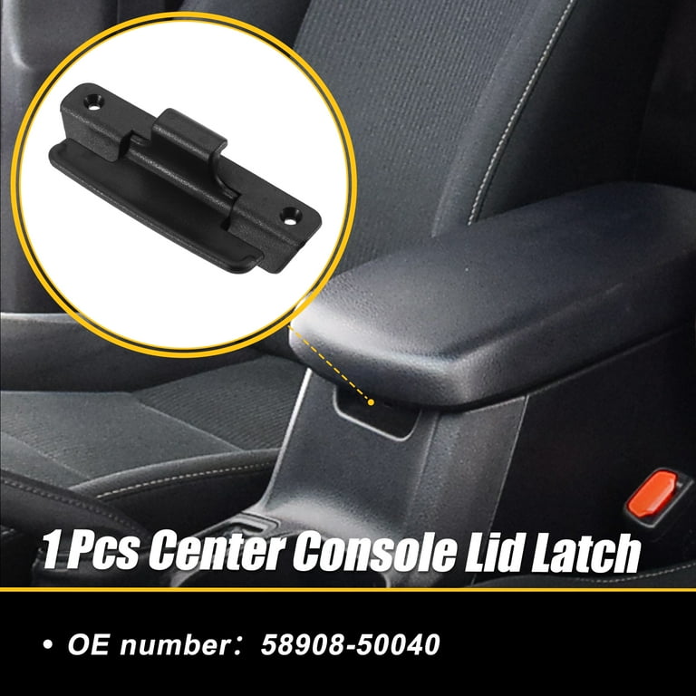 Center Console Lid Latch Armrest Lid Latch Cover 58908 50040 for Lexus LS430 2001 2006 Plastic Black