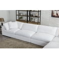 thumbnail image 3 of Roundhill Furniture Rivas Contemporary Sectional Sofa, White Polyester Blend, 3 of 9