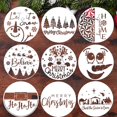 thumbnail image 1 of Juego de 9 plantillas navideñas Zosylley, reutilizables, redondas, 30 cm, 1 of 8