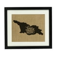 thumbnail image 3 of Darling Souvenir Home Sweet Home Burlap Print Wall Decor Georgia Country Map Housewarming Gift-Burlap Print Only(8 x 10 Inches), 3 of 3