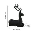 thumbnail image 4 of JeashCHAT Set of 2 Resin Reindeer Sculptures, Christmas Decorations Deer Statue, Reindeer Ornaments for Mantel Home Office Desk Decor, Xmas Gifts, 4 of 9