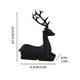thumbnail image 4 of Deer Ornaments Set, 2pcs Resin Reindeer Sculpture Decor, Gold Modern Deer Statue Pair for Home Office Living Room Table Centerpiece Gift, 4 of 9