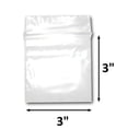 thumbnail image 3 of ZIP LOCK BAGS RECLOSABLE 2 MIL POLYBAG CLEAR 100 PLASTIC ZIP SEAL BAGS, 3 of 3