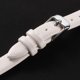 thumbnail image 4 of Correa de Cuero Uxcell, Correa de Reloj de Cuero Lisa y Plana para Hombres y Mujeres, Blanco, Tono Plateado, 10mm, 4 of 7