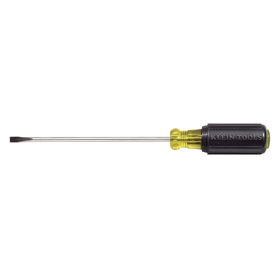 Klein Tools 601-6 3/16-Inch Cabinet Tip Screwdriver, 6-Inch Length