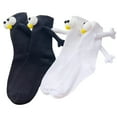thumbnail image 3 of Hand Holding Socks 2 Pair Funny Socks Magnetic Socks that Hold Hands Engagement Gifts, 3 of 5