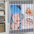 thumbnail image 4 of JOOCAR Personnalisé Photo Rideau de Douche Rideau de Bain Tissu Imperméable Personnalisé Personnalisé Rideau de Douche Photo pour les Décorations de Salle de Bain 72" X 72", 4 of 6