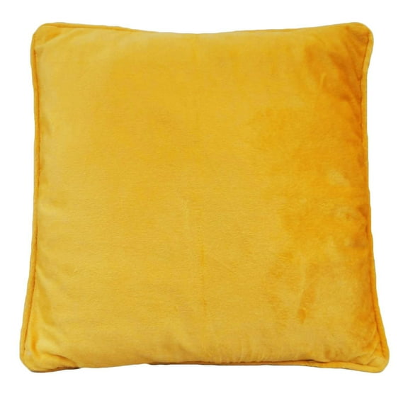 Solid Pillowcase Yellow Square Cushion Cover Bed Indian Home Décor Gift Art 24"X24"