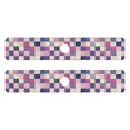 thumbnail image 7 of Yayeee Faucet Mat for Kitchen Sink 30" Diatomite Long Splash Guard Pad, Pink and Purple Plaid Pattern, 2 Pack, 7 of 7
