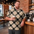 thumbnail image 2 of Trgacdwlo XL-8XL Big and Tall Mens Golf Shirts Plaid Quick Dry Mens Shirts Short Sleeve Sun Protection Fishing Polo T Shirts for Men, 2 of 7