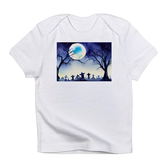 CafePress - Watercolor Halloween Night Infant T Shirt - Infant T-Shirt