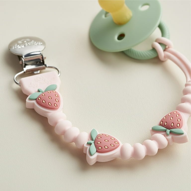 Itzy Ritzy, Paci Strap Plus Strawberry, Soft silicone - Walmart.com