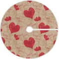 thumbnail image 1 of FMSHPON Valentine's Day Cute Flowers Love Heart Xmas Christmas Tree Skirt Stand Mat for Holiday Party Decoration Indoor Outdoor 36 inches, 1 of 6