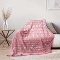 thumbnail image 4 of Gifts for College Girls, Inspirational Blankets for Women, Pink Gifts for Women, Pink Christmas Throw Blanket for Women, Motivational Gifts for Friends Women, to My Badass Daughter Blanket 50x60, 4 of 6