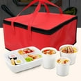 thumbnail image 4 of Insulated Food Delivery Bag for Food Delivery, Grocery- Cooler Bag, Food Warmers for Parties, Catering Supplies for Doordash, Thermal Bags for Cold and Hot Food Carrier (Red, XXX-Large, 1-Pack), 4 of 7