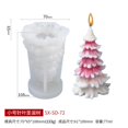 thumbnail image 2 of Molde de vela de Navidad Molde de silicona para velas navideñas, molde de jabón para velas 3D (árbol de Navidad con hoja de aguja S), 2 of 9