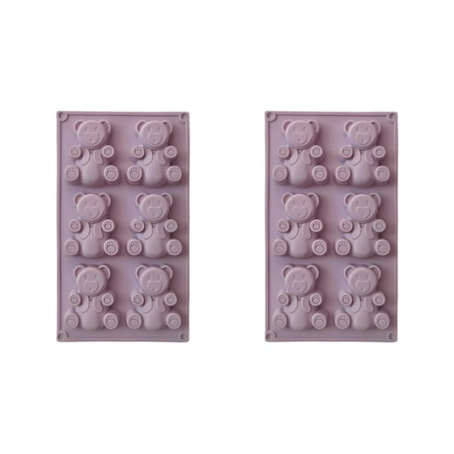 MesaSe 2pcs Molds Animals Cake Silicone Non-Stick Baking Pan Mould Small Bakeware Decorating Tool Cooking Gadget Self-Assembly Green