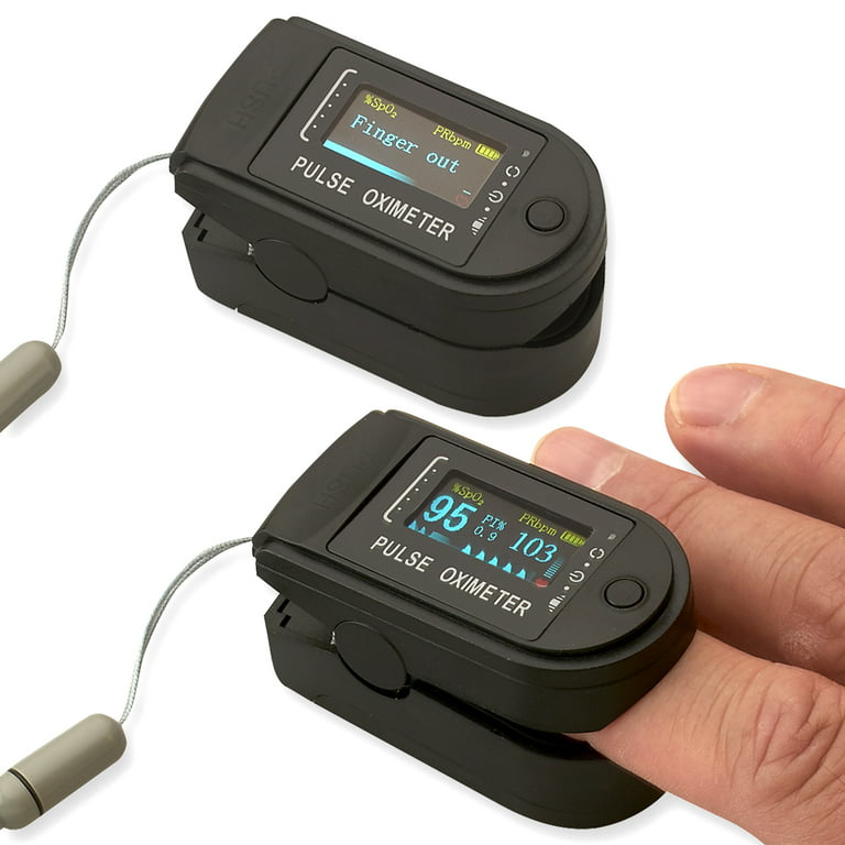 Fingertip Pulse Oximeter Finger Blood Oxygen Monitor Spo2