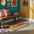 thumbnail image 6 of Abbott Collection 35-FWD-GE-9367 Graphic CIAO Doormat, 18x30 inches L, Natural/Black, 6 of 6