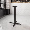 thumbnail image 2 of Mesa De Restaurante De 33'' X 33'' Con Base En X Y 4'' De Diámetro. Columna De Altura De Barra, 2 of 2