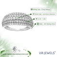 thumbnail image 5 of Vir Jewels 1 CTTW Lab Grown Diamond Wedding Band in Sterling Silver Female Adult, 5 of 6