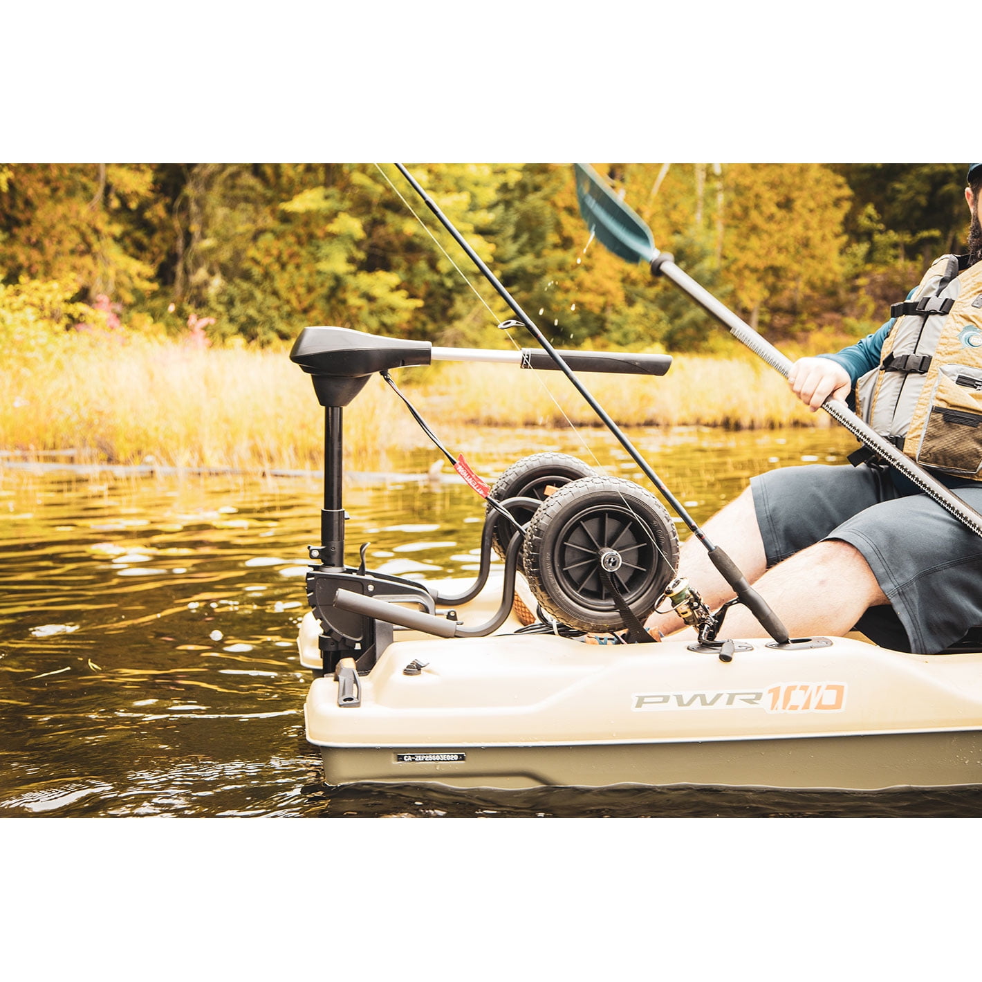 Pelican, Deluxe Cart for Canoe, Kayak and SUP, Black