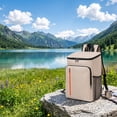 thumbnail image 6 of Cooler Backpack, Large Capacity Insulated Lunch Bag with Bottle Holders, Portable Food Storage Backpack for Daily Travel Office Car Picnic Camping and Outdoor Activities, 6 of 7