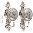 thumbnail image 3 of 2 Pack Curtain Wall Holdbacks Hook Towel Hooks 15x6x5cm Silver, 3 of 8