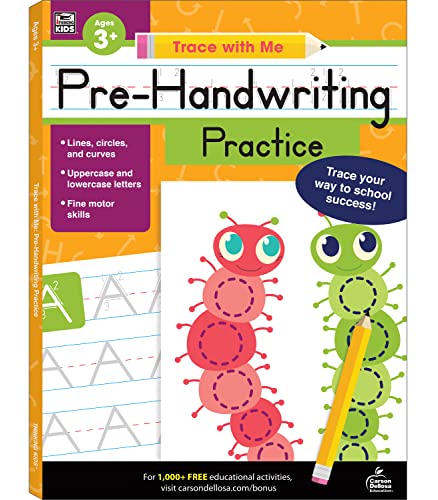 Pre-Owned Carson Dellosa Trace With Me: Letter Tracing for Kids Ages 3 ...