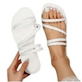thumbnail image 4 of Women's Fashion Casual Spring New Beach Open Toe Flat Slippers Clearance Under $10.00, 4 of 8