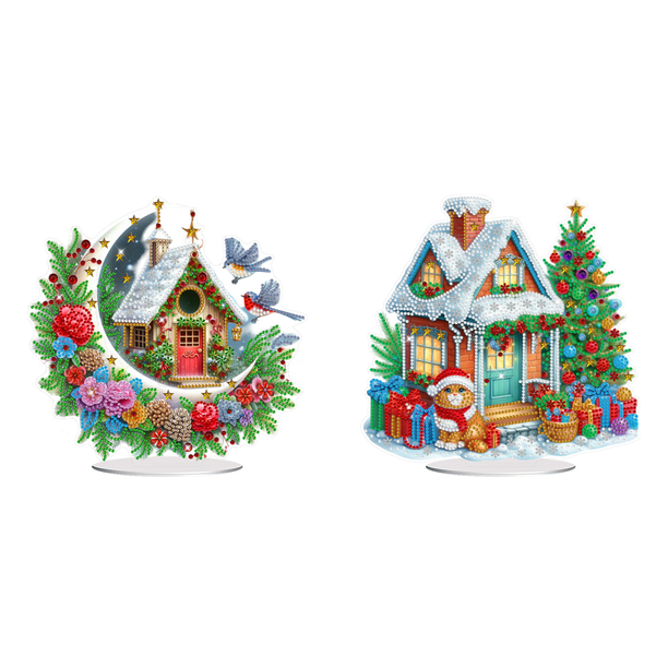 Kits Arte Diamante Escritorio Casa Navidad Forma Especial Acrílico para El