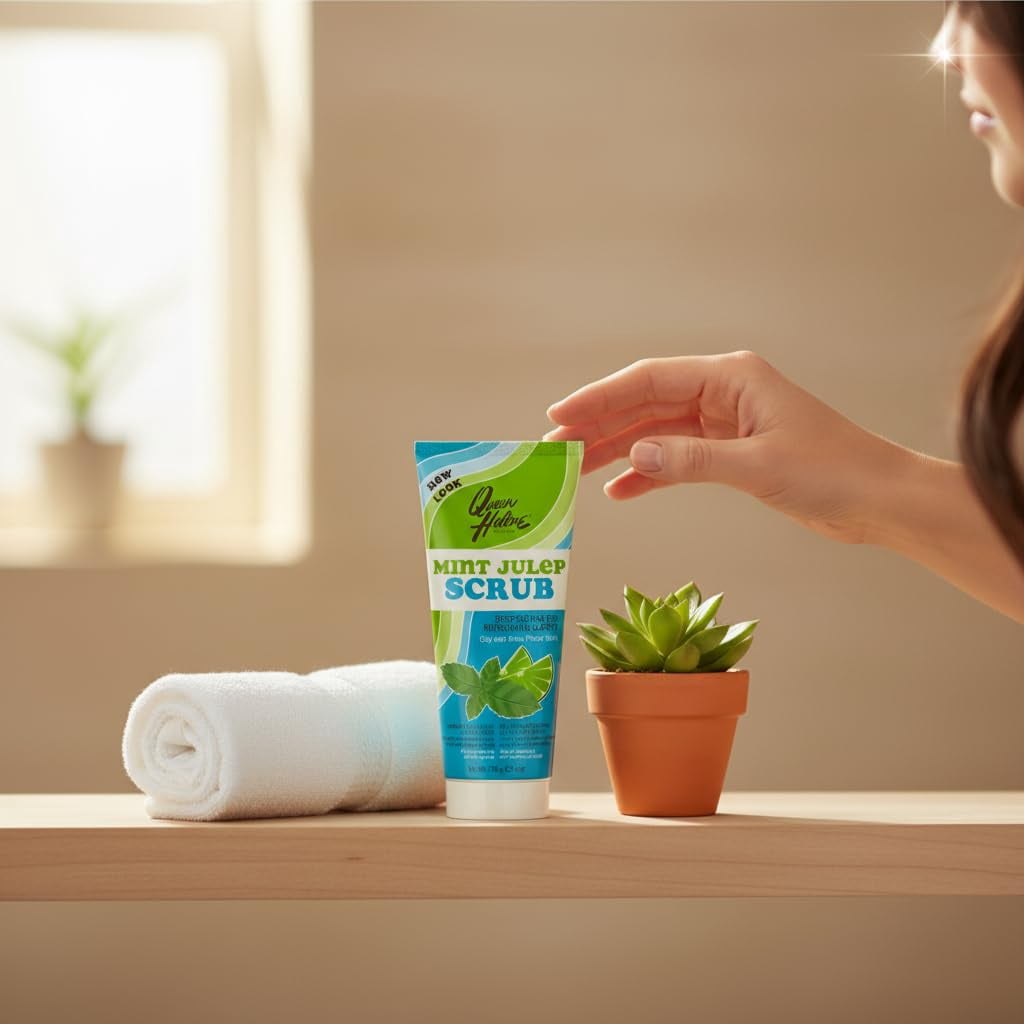 Queen Helene Mint Julep Scrub, Deep Cleans for Oily and Acne-Prone