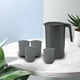 thumbnail image 4 of Jarra de agua de gran capacidad y 4 tazas, ligera, resistente al calor de -20  degreeC a negro, 4 of 9
