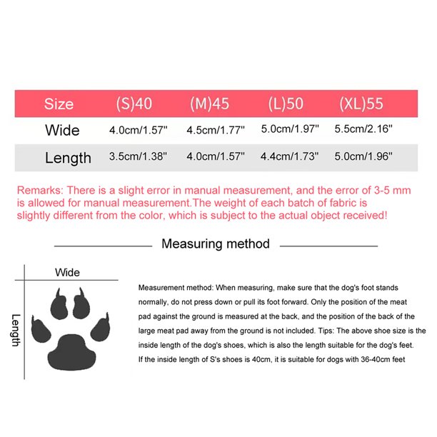 4 Uds. Botas de nieve para mascotas, zapatos de suela blanda de felpa para perros, zapatos antideslizantes cálidos para invierno (negro L) Likrtyny Para estrenar