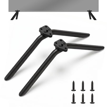 Metal TV Stand Legs Only for Onn Roku TV 100012587 100012588, TV Legs Replacement for Onn TV Models Listed with Anti-Slip Pads, Easy Installation, Screws Included