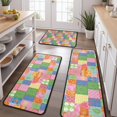 thumbnail image 2 of Pioneer Flower Floral Print Pattern Kitchen Rugs Sets Of 3,Kitchen Runner Rugs Non Skid Washable,Decorative Kitchen Floor Mats for Kitchen,Sink,Laundry,17X30 Inch + 17X47 Inch + 17X59 Inch, 2 of 6