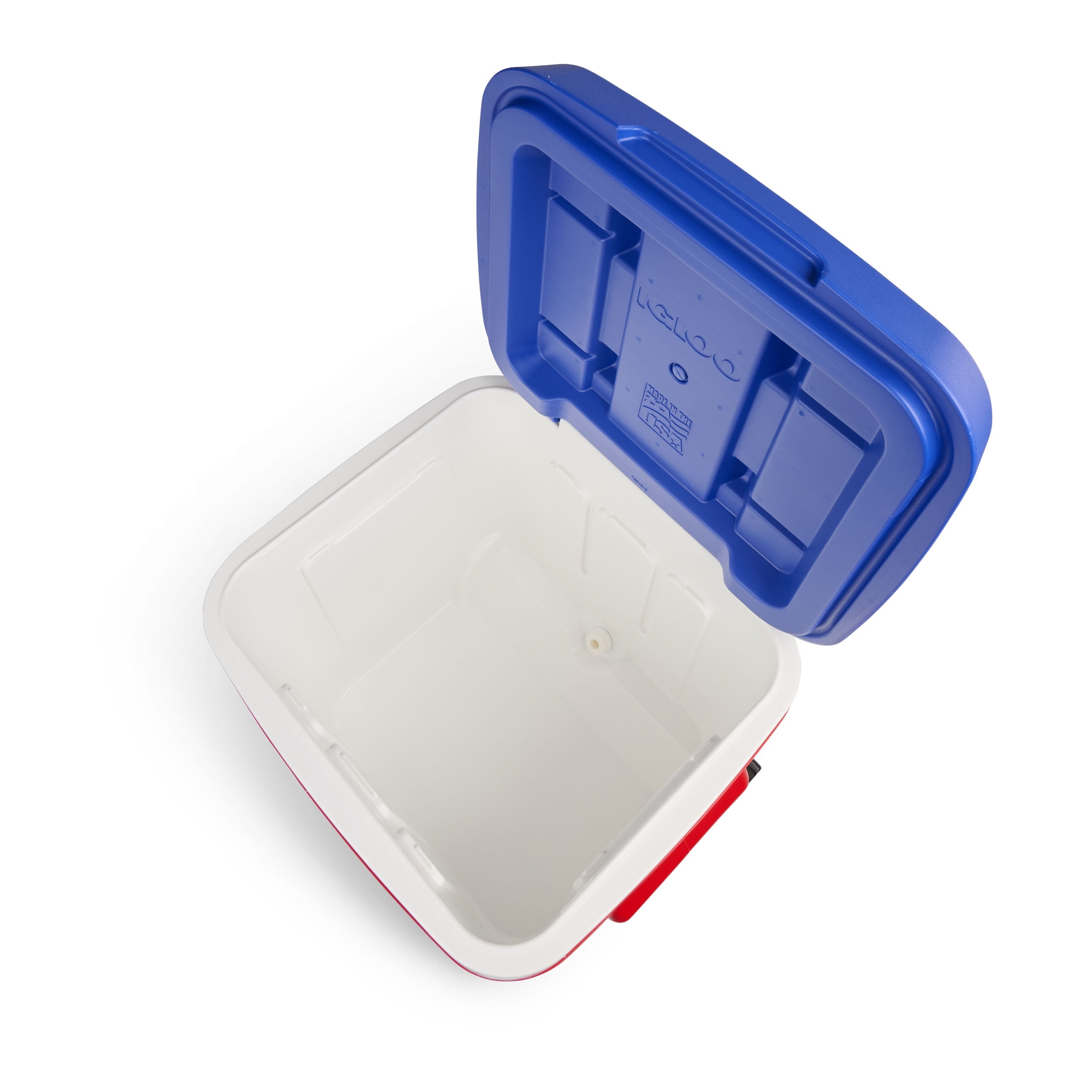 Igloo 60 QT Laguna Ice Chest Cooler with Wheels, Red White & Blue