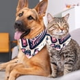 thumbnail image 4 of Valentine's Day Pack of Two Lightweight and Breathable Chiffon Yarn Pet Scarves - 40.6x40.6x58/16x16x22.8in and 53.3x53.3x76.2/20.9x20.9x30in Sizes, 4 of 5