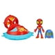 thumbnail image 4 of Set de Juego Hasbro Marvel Spidey and his Amazing Friends Web-Spinnners Set de Vehículo, figura de 10 cm y accesorio, 4 of 4