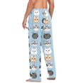 thumbnail image 3 of FORMRS Mens Pajama Pants with Pockets Cotton Sleepwear Lounge Bottoms Sizes S-2XL, Vibrant Cute Cat, 3 of 7