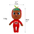 thumbnail image 3 of De Llanto De Peluche De Juguete De Fruta De Peluche Llorando Rasgando Muñecas De Juguete Niños Cumpleaños Regalos De Navidad Cateissary HA046842-02, 3 of 6