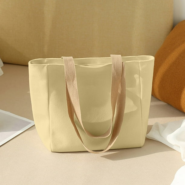 Muebles de oficina para el hogar, gran capacidad, bolso de mano, bolso de tela, bolso de lona, bolso de hombro para estudiantes universitarios, mochilas de lona de poliéster de un solo hombro