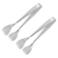 thumbnail image 1 of Servir Pinzas, 2uds 6,5/170mm - Inoxidable Acero Hielo Pinzas, Mini Azúcar Pinzas para Aperitivos, Embutidos, Postre, Té Fiesta, Bar, Café (Plata), 1 of 5