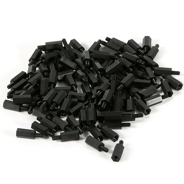 Herrajes de fijación, 100 piezas M2 M3 M4, espaciadores hexagonales de nailon, espaciadores hembra, artesanía superior