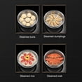 thumbnail image 4 of Stainless Steamer Basket Vegetable Steamer Basket Vegetables Colander Strainer Multifunctional Pressure CookerAccessoriesforPressure Cooker Rice Cook Insert Rack, Large Steamer Basket 22x19x8.6cm, 4 of 9