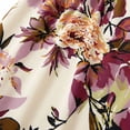 thumbnail image 4 of Gamivast Wedding Guest Dresses for Women Flowy Flutter Sleeve V Neck Midi Dress Elegant A Line Party Dress Large Floral Print Cocktail Vacation, 4 of 6