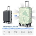 thumbnail image 2 of Multi-Size Suitcase Protective Cover Full Range Double Stitching Invisible Zipper For Travel Business Palegreen Geometric Lines_1 Small, 2 of 8